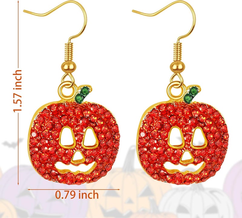 Fullive Thanksgiving Earrings, Fall Stud Dangle Turkey Earrings, Hypoallergenic Thanksgiving Accessory for Women Adult - Image 2